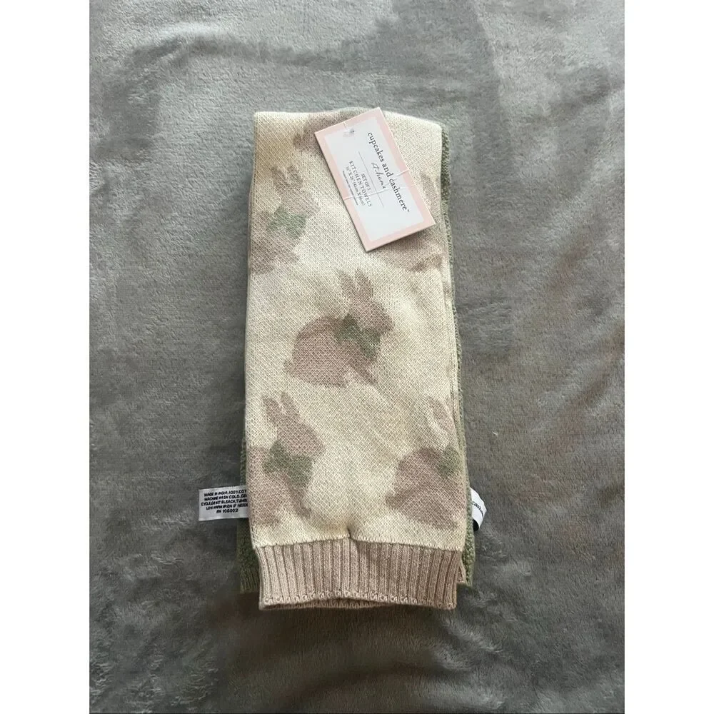 Cupcakes And Cashmere Easter Bunny Kitchen Towel Set Of 3 NEW